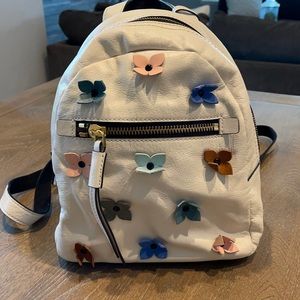 FOSSIL Multi-color Florals Leather Backpack